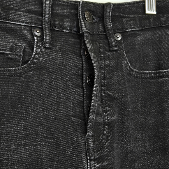 Everlane High Rise Slim Straight Cigarette Jeans 24 Ankle Length Stretch Black - Picture 4 of 13
